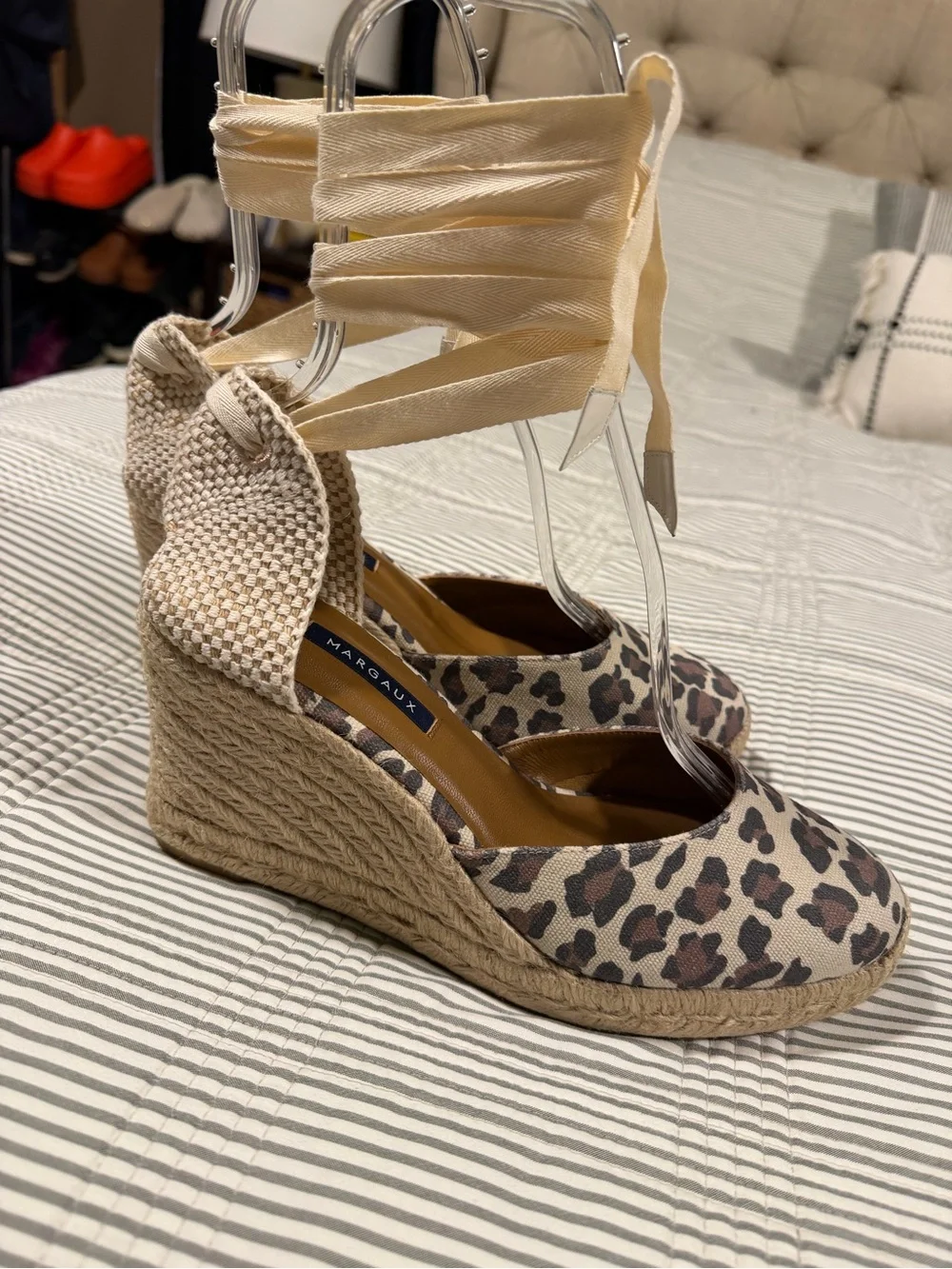 NWOT Margaux 'Ankle Wrap Espadrille Wedges' in 